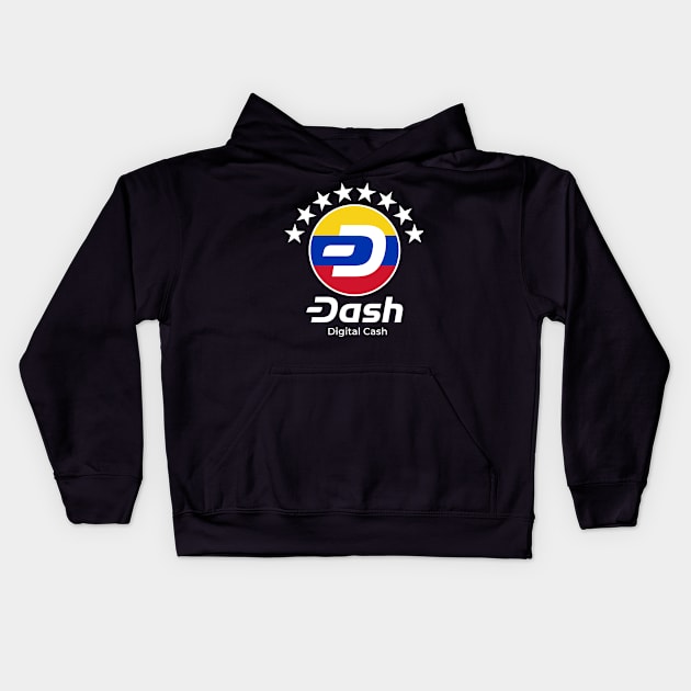 Dash Digital Cash Venezuela Cryptocurrency Kids Hoodie by dash